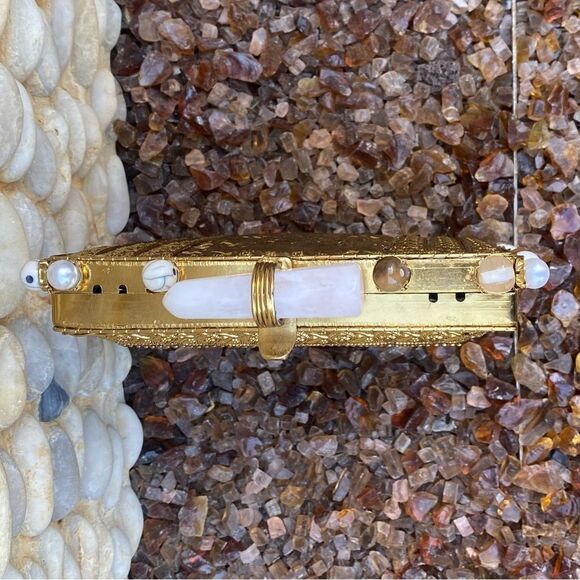 NWOT Ramla Prestige Crossbody/Clutch Bag w/Opal Gemstones Handmade in Morocco - Picture 8 of 13